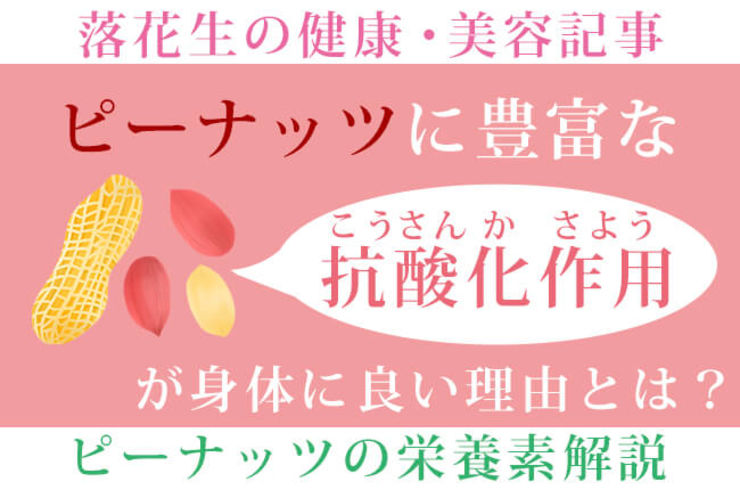 抗酸化作用のある食べ物ピーナッツ！QOL（生活の質）を上げる食べ物！