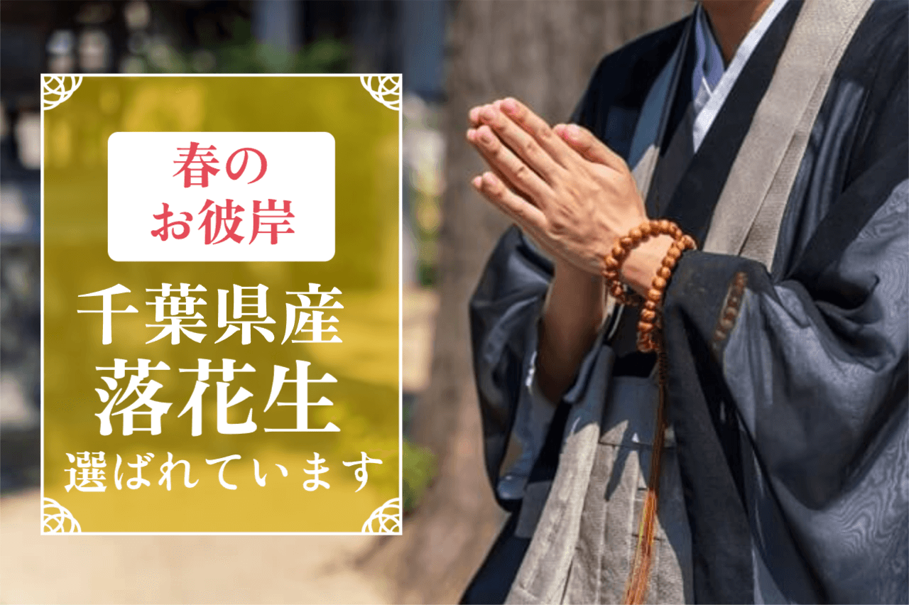春のお彼岸用に千葉県産落花生を購入する方が増えています。