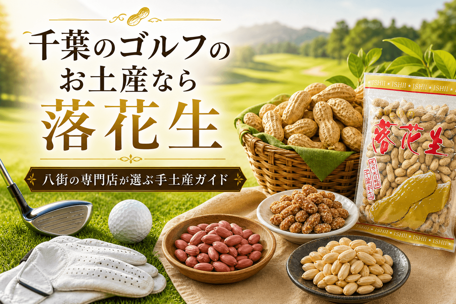 千葉のゴルフのお土産なら落花生｜八街の専門店が選ぶ手土産ガイド