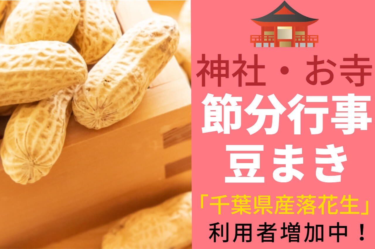 寺社の節分会で殻付き落花生が選ばれる理由｜掃除ラク・配りやすい千葉県産