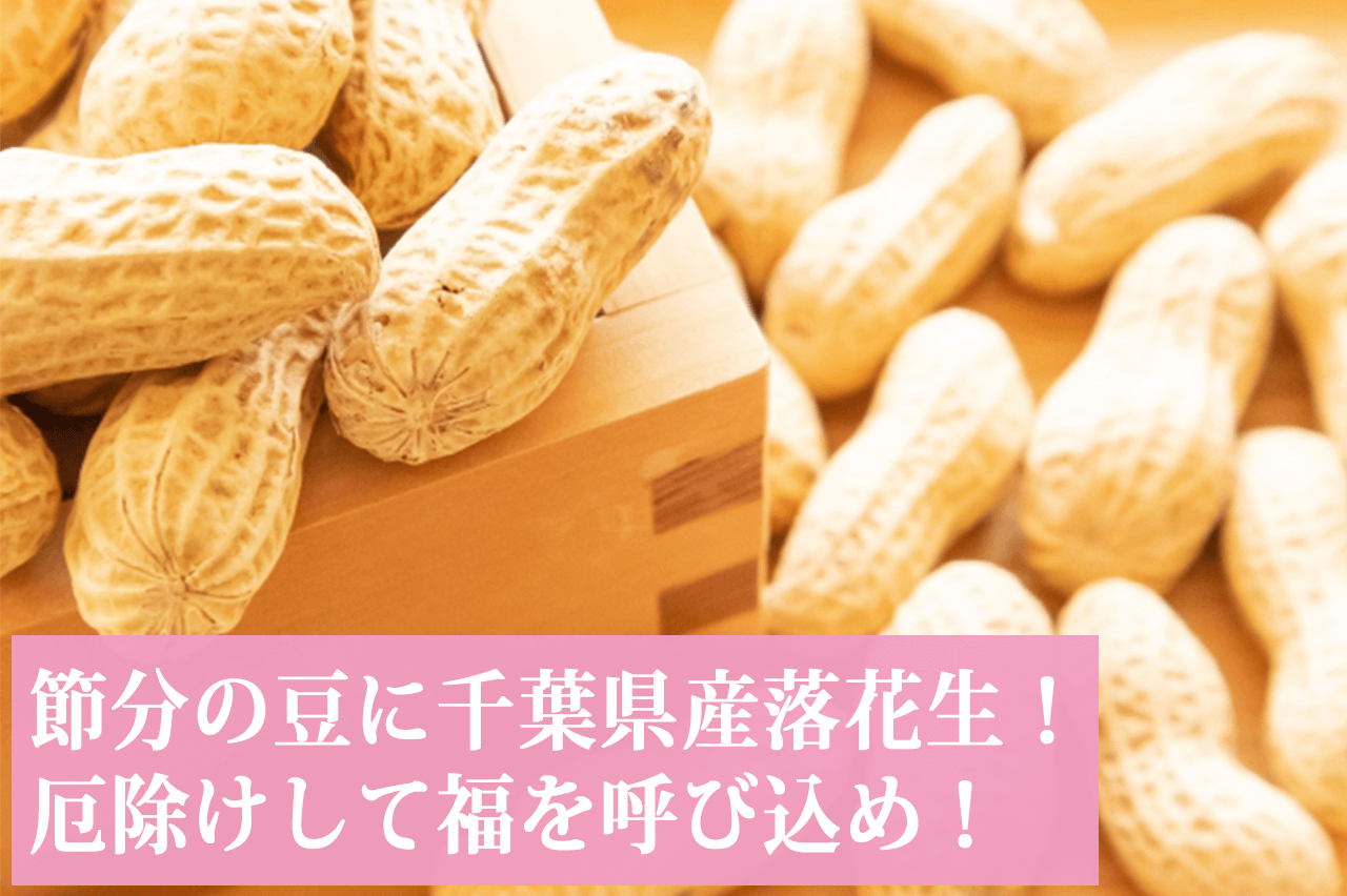 本日は節分！千葉県産落花生で厄払い！福を呼び込みましょう！【福豆】
