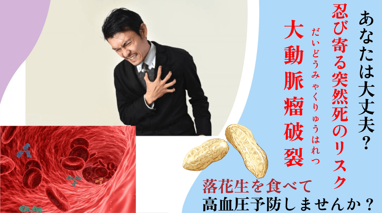 落花生で血圧を下げ、大動脈瘤破裂の突然死のリスクを軽減！効果的な食べ方を紹介！