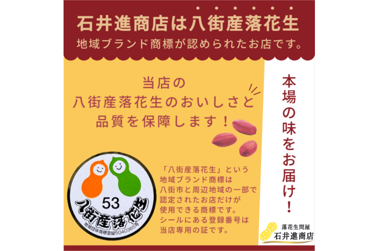 八街産落花生は地域ブランド商標って知っていましたか？