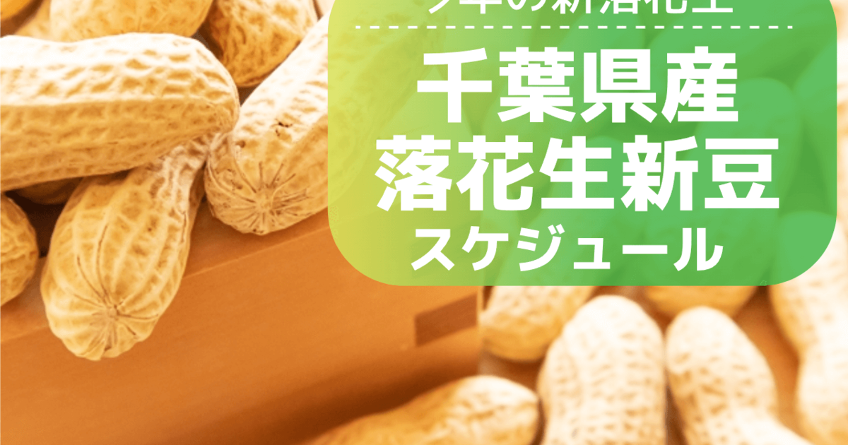 2026年版】千葉県産落花生の新豆販売予定｜郷の香・おおまさり・Qなっ