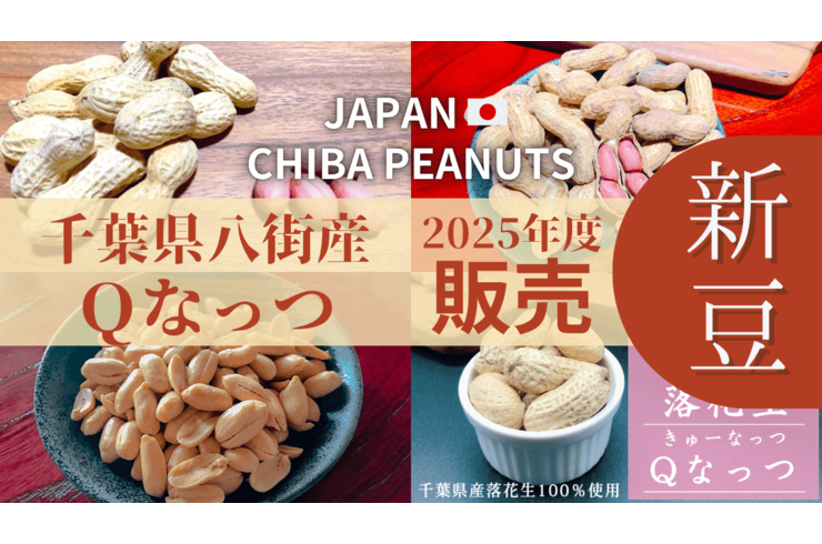 2025年度新豆！千葉県八街産いりざや落花生Qなっつ販売開始【石井進商店】