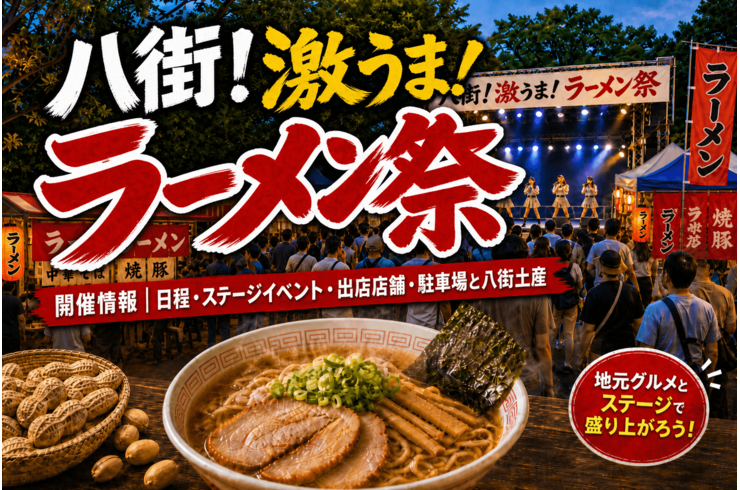 八街！激うま！ラーメン祭2026開催情報｜日程・ステージイベント・出店店舗・駐車場と八街土産
