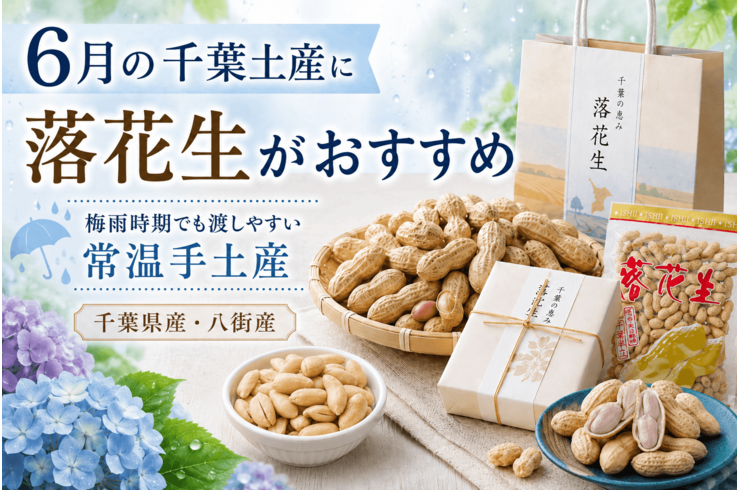 6月の千葉土産に落花生がおすすめな理由｜梅雨時期でも渡しやすい常温手土産