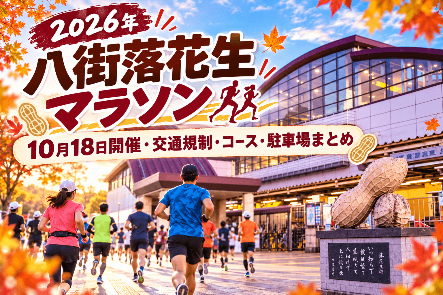 【2026年】八街落花生マラソン｜10月18日開催・交通規制・コース・駐車場まとめ