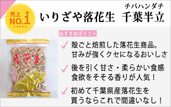 いりざや落花生チバハンダチ紹..