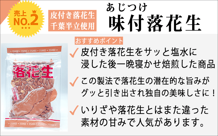 皮付き落花生味付けの紹介画像