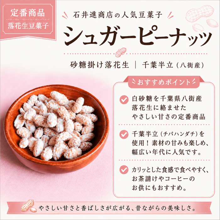 シュガーピーナッツの特徴を紹介する画像