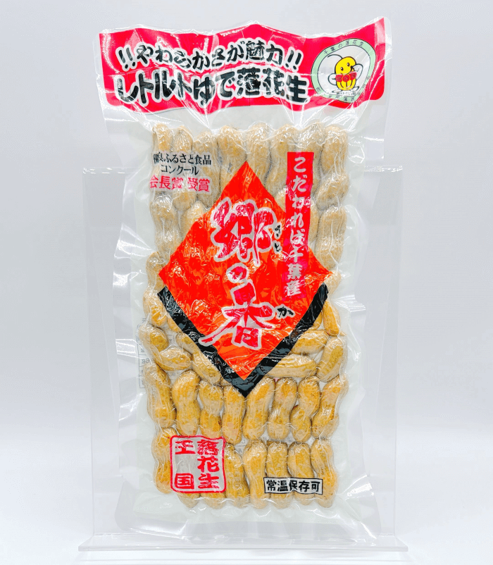 レトルトゆで落花生 郷の香のパッケージ