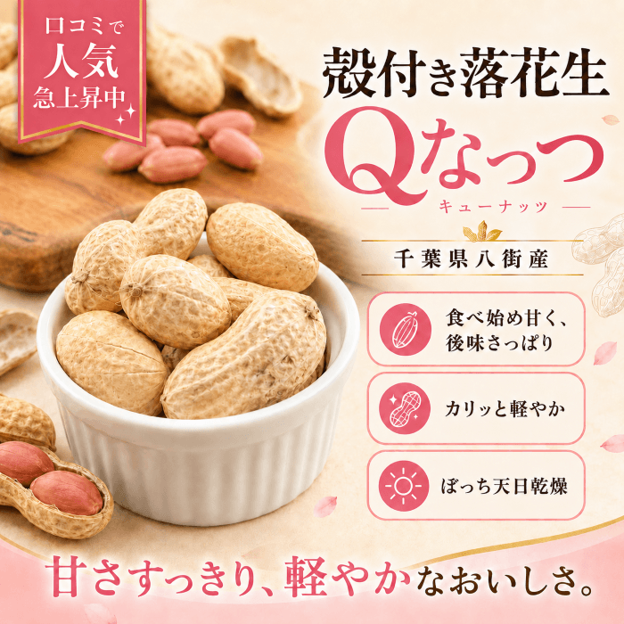 殻付きいりざや落花生 Qなっつの商品写真